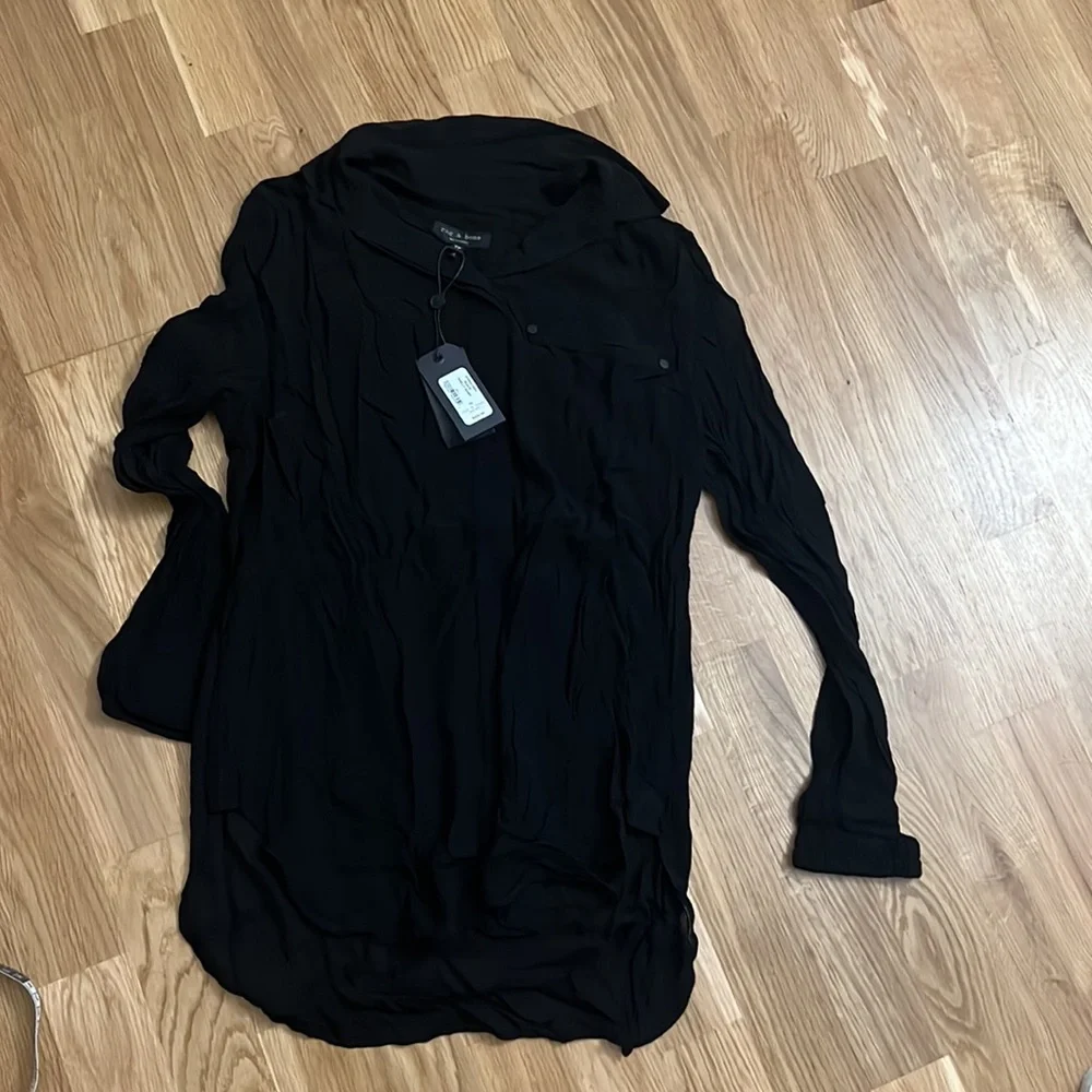 NWT Rag & Bone black shelly shirt - Picture 3 of 6